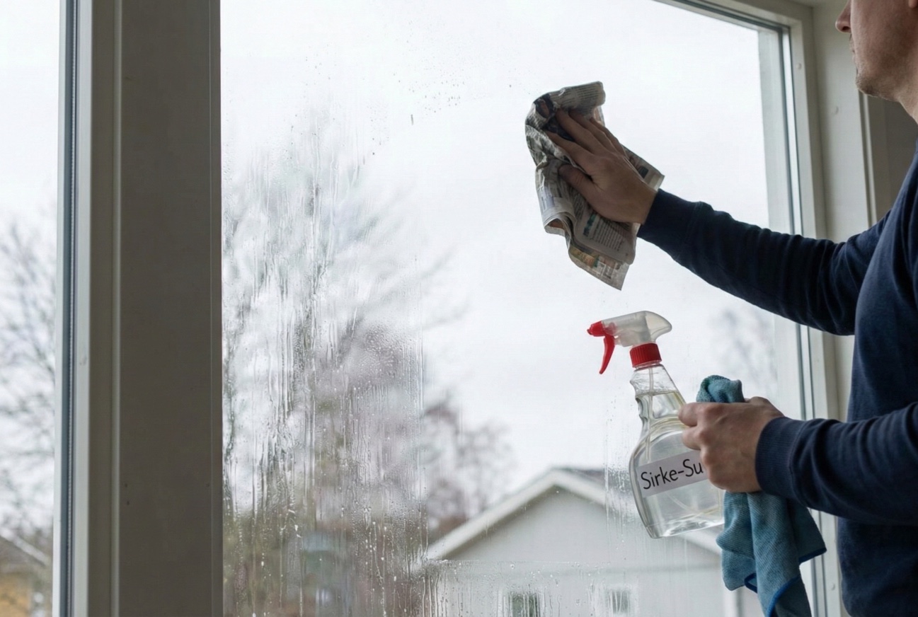 Bu karışım camlarınızı ayna gibi yapacak! Lekesiz iz bırakmayan cam silme taktiği